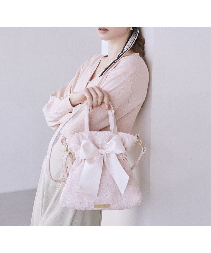 【メゾンドフルール/Maison de FLEUR】の桜リボン2Wayトートバッグ インテリア・キッズ・メンズ・レディースファッション・服の通販 founy(ファニー) https://founy.com/ ファッション Fashion レディースファッション Fashion for Women バッグ Bags サテン Satin, Glossy Fabric ショルダー Shoulder, Shoulder Strap スマート Smart, Elegant チャーム Charm, Pendant パール Pearl, Pearl Accent フロント Front, Front Design ポーチ Pouch, Small Case モチーフ Motif, Design Theme リボン Ribbon, Bow レース Lace, Lace Fabric 財布 Wallet, Purse |ID: prp329100004857340 ipo3291000000035848988