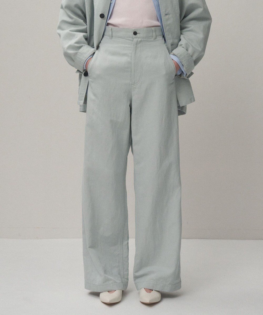 【エイトン/ATON】のCOTTON LINEN KATSURAGI ワークパンツ 人気、トレンドファッション・服の通販 founy(ファニー) 　ファッション　Fashion　レディースファッション　Fashion for Women　パンツ　Pants & Trousers　ジャケット　Jacket, Outerwear　スラックス　Slacks, Dress Pants　バランス　Balance, Style Balance　フランス　France, French　ポケット　Pocket, Pocket Detail　リネン　Linen, Linen Fabric　ワーク　Workwear, Utility Style　夏　Summer　春　Spring　S/S・春夏　SS, Spring/Summer, Warm Season　 other-1|ID: prp329100004857342 ipo3291000000035849011