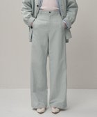 【エイトン/ATON】のCOTTON LINEN KATSURAGI ワークパンツ DULL SAX|ID: prp329100004857342 ipo3291000000035849016