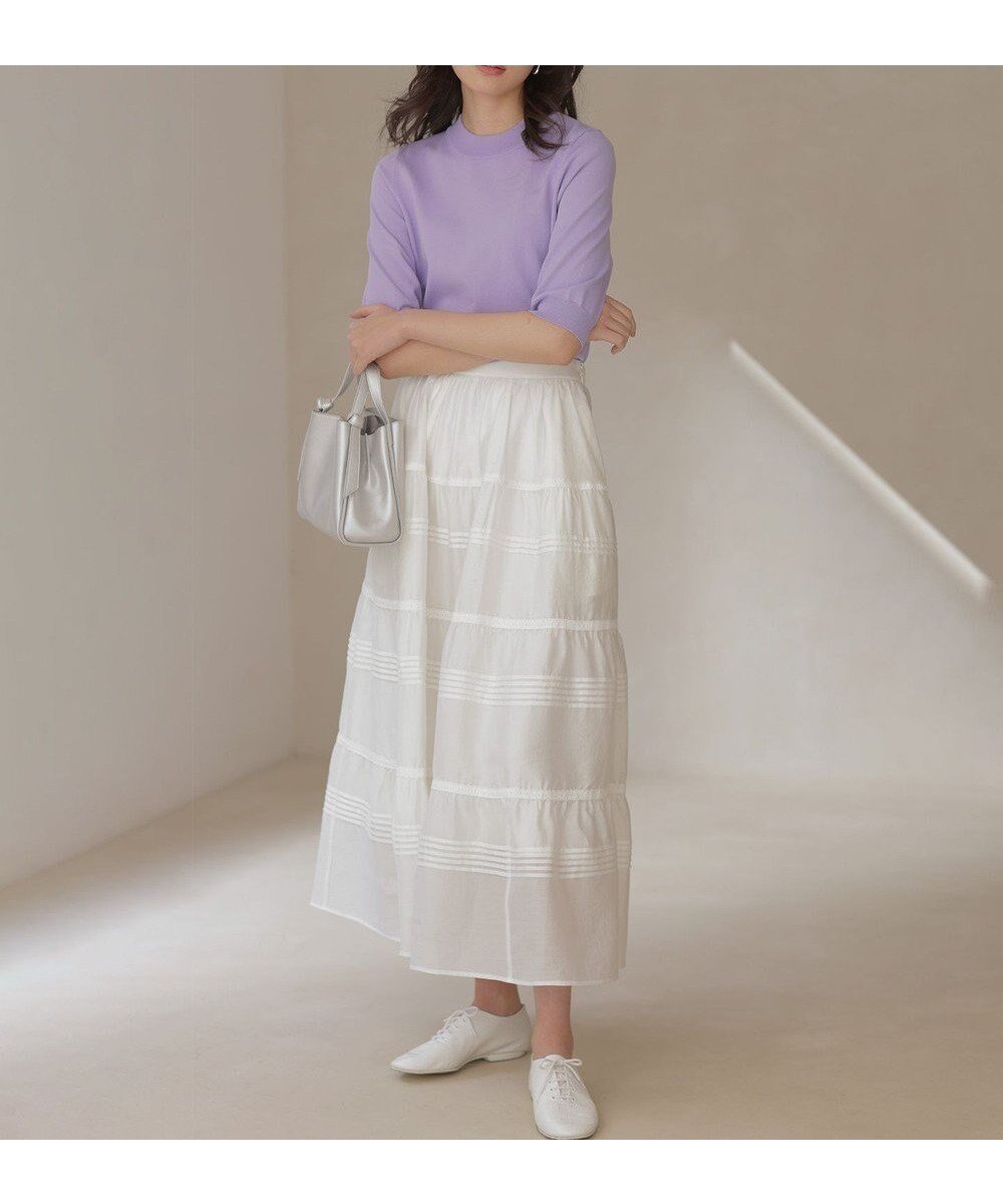 【組曲/KUMIKYOKU】の【先行予約】クラウドローン スカート 人気、トレンドファッション・服の通販 founy(ファニー) 　ファッション　Fashion　レディースファッション　Fashion for Women　スカート　Skirts　アンティーク　Antique-Inspired　春　Spring　サテン　Satin, Glossy Fabric　シルク　Silk, 100% Silk　シンプル　Simple, Minimal　ティアードスカート　Tiered Skirt, Flounced Skirt　ポケット　Pocket, Pocket Detail　レース　Lace, Lace Fabric　ワッシャー　Washer, Crinkled Finish　S/S・春夏　SS, Spring/Summer, Warm Season　夏　Summer　 other-1|ID: prp329100004857350 ipo3291000000035849172