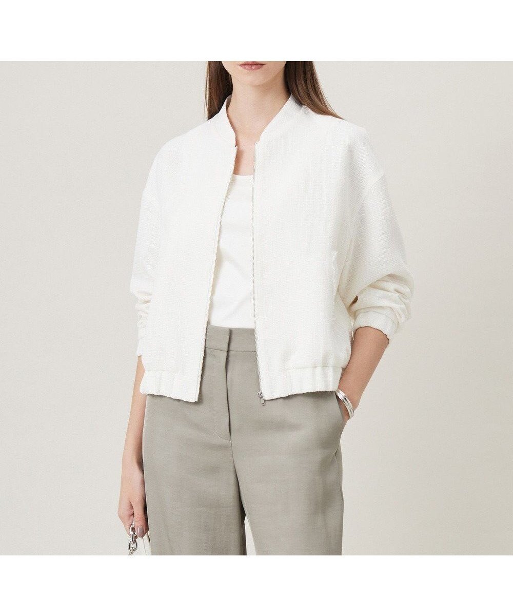 【アイシービー/iCB】の【洗える】 ライトスラブツイード ブルゾン インテリア・キッズ・メンズ・レディースファッション・服の通販 founy(ファニー) 　ファッション　Fashion　レディースファッション　Fashion for Women　アウター　Coat / Outerwear Collection　レディースジャケット・軽アウター　Jackets　ブルゾンジャケット・スポーティアウター　Blouson Jackets　春　Spring　洗える　Machine Washable　ジャケット　Jacket, Outerwear　ツイード　Twill, Twill Weave　ブルゾン　Blouson, Bomber Jacket　ポケット　Pocket, Pocket Detail　ミックス　Mix, Mixed Style　ワイド　Wide, Wide Fit　S/S・春夏　SS, Spring/Summer, Warm Season　夏　Summer　2025年　2025　2025春夏・S/S　Spring/Summer 2025 SS25　オフホワイト系|ID: prp329100004857390 ipo3291000000035849951