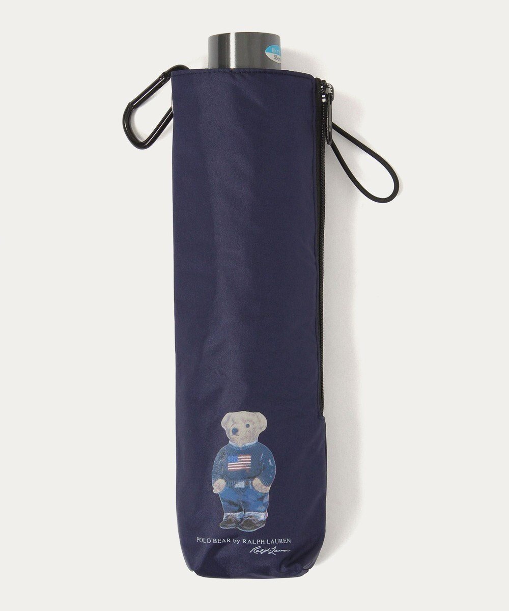 【ムーンバット/MOONBAT】の【WEB限定/遮光率100%/遮熱/UV/耐風】POLO RALPH LAUREN(ポロ ラルフローレン)晴雨兼用日傘 ポロベア 無地 折りたたみ傘 インテリア・キッズ・メンズ・レディースファッション・服の通販 founy(ファニー) 　ファッション　Fashion　レディースファッション　Fashion for Women　レイングッズ・傘・晴雨兼用傘　Umbrellas & Rain Gear　アイビー　Ivy Pattern　傘　Umbrella, Parasol　軽量　Lightweight, Ultra Light　ニューヨーク　New York, NYC Style　日傘　Parasol, UV Umbrella　無地　Plain, Solid Color　ワンポイント　One Point, Statement Accent　ビジネス 仕事 通勤　Business / Work / Commuting　ディープブルー|ID: prp329100004857445 ipo3291000000035850838