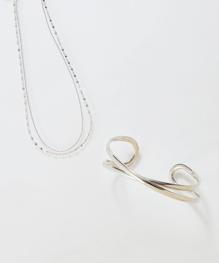 【フィービィー/phoebe】のオンワード限定セット ダブルチェーンネックレス×ツインカレントカフバングル インテリア・キッズ・メンズ・レディースファッション・服の通販 founy(ファニー) https://founy.com/ ファッション Fashion レディースファッション Fashion for Women ジュエリー Jewelry ネックレス Necklaces & Pendants バングル・カフブレスレット Bangles & Cuff Bracelets アクセサリー Fashion Accessories シンプル Simple, Minimal チェーン Chain, Chain Strap トレンド Trend, Trending Now ネックレス Necklace, Pendant Necklace バランス Balance, Style Balance バングル Bangle, Bracelet エレガント 上品 Elegant |ID: prp329100004857464 ipo3291000000035855293