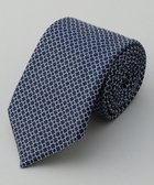 【五大陸/gotairiku / MEN】のGOTAIRIKU別注【日本製】シルク ネクタイ_小紋柄 ネイビー系8|ID: prp329100004857572 ipo3291000000035868062