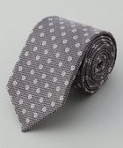 【五大陸/gotairiku / MEN】のGOTAIRIKU別注【日本製】シルク ネクタイ_小紋柄 グレー系8|ID: prp329100004857573 ipo3291000000035868070