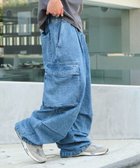 【ウィゴー/WEGO】の【ユニセックス着用ITEM】デニムイージーカーゴパンツ デニム淡加工色|ID: prp329100004857574 ipo3291000000035868096
