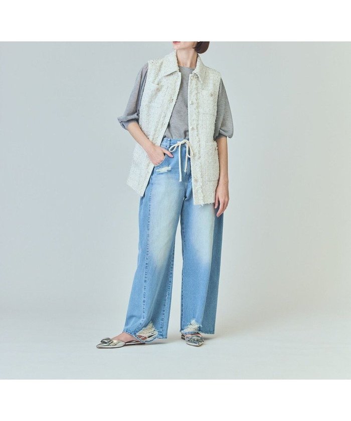 【グレース コンチネンタル/GRACE CONTINENTAL】のツイードカバーオールジレ インテリア・キッズ・メンズ・レディースファッション・服の通販 founy(ファニー) https://founy.com/ ファッション Fashion レディースファッション Fashion for Women アウター Coat / Outerwear Collection トップス・カットソー Cut & Sew Tops ベスト&ジレ / 重ね着スタイル Vests & Gilets 春 Spring ギャザー Gathered, Ruffled セットアップ Set-Up, Coordinated Outfit ダウン Down, Puffer デニム Denim, Jeans Material トレンド Trend, Trending Now バランス Balance, Style Balance フランス France, French ベスト Vest, Waistcoat ペプラム Peplum, Flared Hem S/S・春夏 SS, Spring/Summer, Warm Season おすすめ Recommended / Our Picks 夏 Summer |ID: prp329100004857595 ipo3291000000035868552