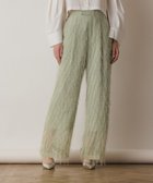 【グレース コンチネンタル/GRACE CONTINENTAL】のフリンジワンタックパンツ グリーン|ID: prp329100004857628 ipo3291000000035869304