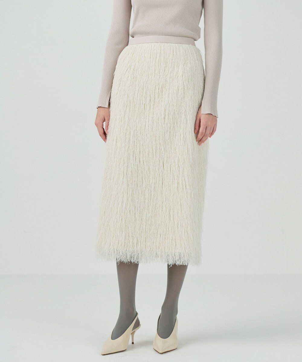 【グレース コンチネンタル/GRACE CONTINENTAL】のフリンジタイトスカート インテリア・キッズ・メンズ・レディースファッション・服の通販 founy(ファニー) 　ファッション　Fashion　レディースファッション　Fashion for Women　スカート　Skirts　おすすめ　Recommended / Our Picks　シンプル　Simple, Minimal　タイトスカート　Pencil Skirt, Tight Skirt　フリンジ　Fringe, Tassel　リュクス　Luxury, Elegant, High-End, Chic　エレガント 上品　Elegant　夏　Summer　年末　Year-end　S/S・春夏　SS, Spring/Summer, Warm Season　A/W・秋冬　Autumn/Winter　キナリ|ID: prp329100004857643 ipo3291000000035869722