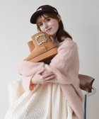 【ブリジット バーキン/Bridget Birkin】の【Bridget Birkin】バックルビジュームートンブーツ ベージュスウェード|ID: prp329100004857651 ipo3291000000035869920
