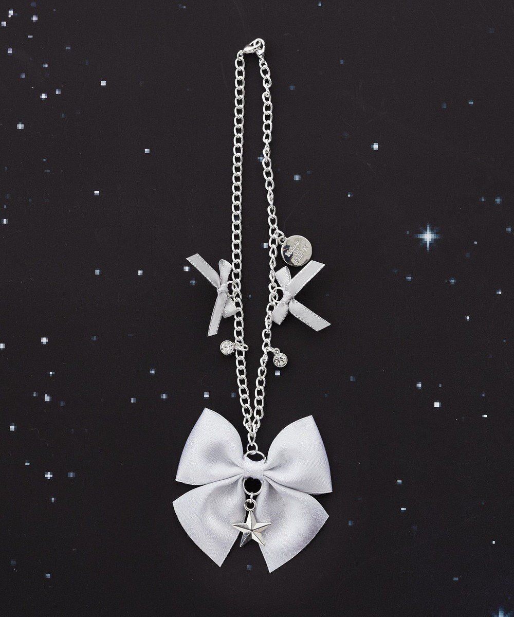 【メゾンドフルール/Maison de FLEUR】のスターバッグチャーム インテリア・キッズ・メンズ・レディースファッション・服の通販 founy(ファニー) 　ファッション　Fashion　レディースファッション　Fashion for Women　おすすめ　Recommended / Our Picks　アクセサリー　Fashion Accessories　ギフト プレゼント　Gift / Present　シンプル　Simple, Minimal　チャーム　Charm, Pendant　ビジュー　Bijou, Jewel-like Accent　リボン　Ribbon, Bow　Silver|ID: prp329100004857701 ipo3291000000035871452