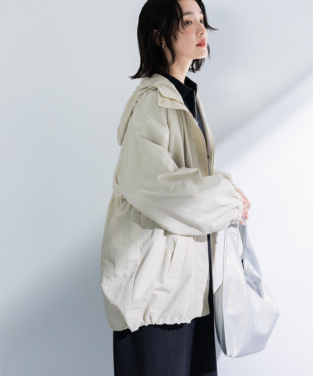 【グリーンパークス/Green Parks】の撥水加工ミディ丈マウンテンパーカー インテリア・キッズ・メンズ・レディースファッション・服の通販 founy(ファニー) 　ファッション　Fashion　レディースファッション　Fashion for Women　アウター　Coat / Outerwear Collection　レディースジャケット・軽アウター　Jackets　インナー　Innerwear　ジャケット　Jacket, Outerwear　パーカー　Hoodie, Parka　フォルム　Silhouette, Form　ポケット　Pocket, Pocket Detail　夏　Summer　春　Spring　S/S・春夏　SS, Spring/Summer, Warm Season　軽量　Lightweight, Ultra Light　Ecru|ID: prp329100004857711 ipo3291000000035871634