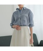 【組曲/KUMIKYOKU】の【先行予約】エアリーボイルシアー シャツ 人気、トレンドファッション・服の通販 founy(ファニー) ファッション Fashion レディースファッション Fashion for Women トップス・カットソー Cut & Sew Tops シャツ・ブラウス・オフィスカジュアル Elegant Blouses & Button-Ups 春 Spring シアー Sheer, See-Through チェック Check, Plaid, Tartan パッチ Patch, Appliqué プリント Print, Printed Pattern ベーシック Basic, Essential ポケット Pocket, Pocket Detail 羽織 Haori, Light Jacket モノトーン Monotone, Black and White S/S・春夏 SS, Spring/Summer, Warm Season 夏 Summer thumbnail シャンブレーブルー系|ID: prp329100004857728 ipo3291000000035871900