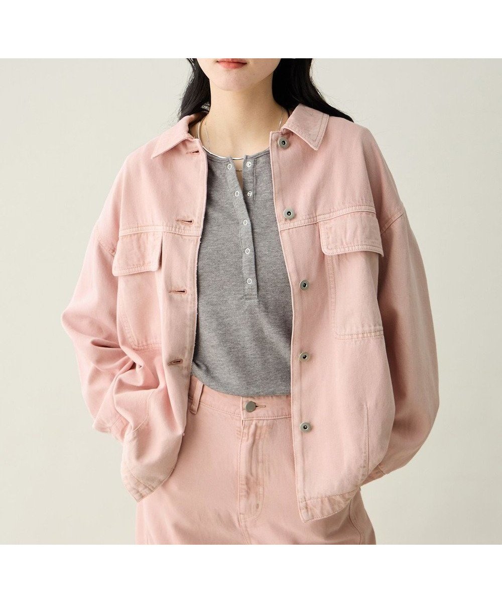 【エニー/ANY】のミディデニムジャケット インテリア・キッズ・メンズ・レディースファッション・服の通販 founy(ファニー) ファッション Fashion レディースファッション Fashion for Women アウター Coat / Outerwear Collection レディースジャケット・軽アウター Jackets デニムジャケット / カジュアルアウター Denim Jackets 春 Spring ジャケット Jacket, Outerwear セットアップ Set-Up, Coordinated Outfit デニム Denim, Jeans Material ボトム Bottoms, Lower Wear ミドル Middle Length, Mid Height リラックス Relax, Relaxed Fit S/S・春夏 SS, Spring/Summer, Warm Season おすすめ Recommended / Our Picks 夏 Summer ピンク|ID: prp329100004857739 ipo3291000000035872047