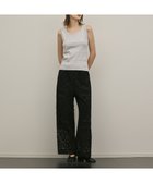 【グレース コンチネンタル/GRACE CONTINENTAL】のパネル刺繍パンツ ブラック|ID: prp329100004857740 ipo3291000000035872067