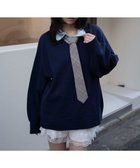 【ウィゴー/WEGO】のシャツドッキングニットプルオーバー 人気、トレンドファッション・服の通販 founy(ファニー) ファッション Fashion レディースファッション Fashion for Women トップス・カットソー Cut & Sew Tops ニット Knit Tops & Sweaters シャツ・ブラウス・オフィスカジュアル Elegant Blouses & Button-Ups カジュアルプルオーバー・ニットトップス Pullovers & Knit Tops / Casual Pullovers 春 Spring 秋 Autumn ショート Short, Short Length スマホ Smartphone, Mobile Device スラックス Slacks, Dress Pants セーター Sweater, Knitwear デニム Denim, Jeans Material トレンド Trend, Trending Now ドッキング Docking, Mixed Material バランス Balance, Style Balance フィット Fit, Slim Fit ボトム Bottoms, Lower Wear ミニスカート Mini Skirt, Short Skirt ワイド Wide, Wide Fit 冬 Winter / This Winter S/S・春夏 SS, Spring/Summer, Warm Season 夏 Summer thumbnail ネイビー|ID: prp329100004857772 ipo3291000000035872580