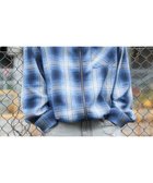 【ウィゴー/WEGO】の【ユニセックス着用ITEM】オンブレチェックシャツジャケット ブルーチェック1|ID: prp329100004857774 ipo3291000000035872615