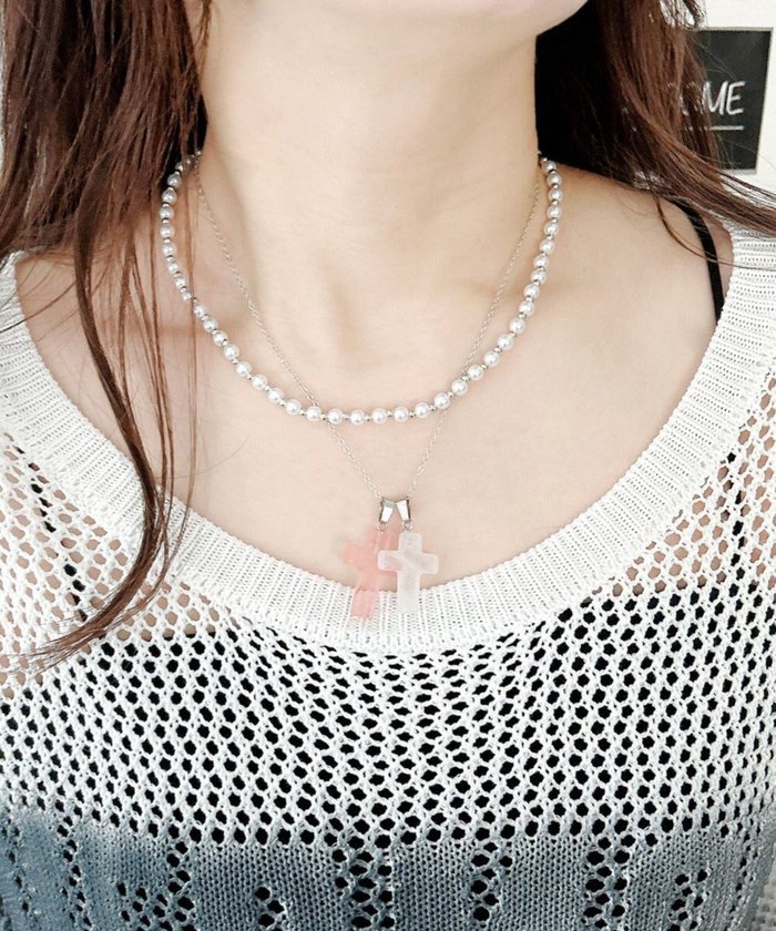 【ウィゴー/WEGO】のL2Pクロスパールレイヤードネックレス インテリア・キッズ・メンズ・レディースファッション・服の通販 founy(ファニー) https://founy.com/ ファッション Fashion レディースファッション Fashion for Women ジュエリー Jewelry ネックレス Necklaces & Pendants アクセサリー Fashion Accessories スマホ Smartphone, Mobile Device ネックレス Necklace, Pendant Necklace パール Pearl, Pearl Accent モチーフ Motif, Design Theme |ID: prp329100004857777 ipo3291000000035872664