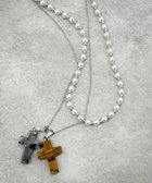 【ウィゴー/WEGO】のL2Pクロスパールレイヤードネックレス 柄3|ID: prp329100004857777 ipo3291000000035872672