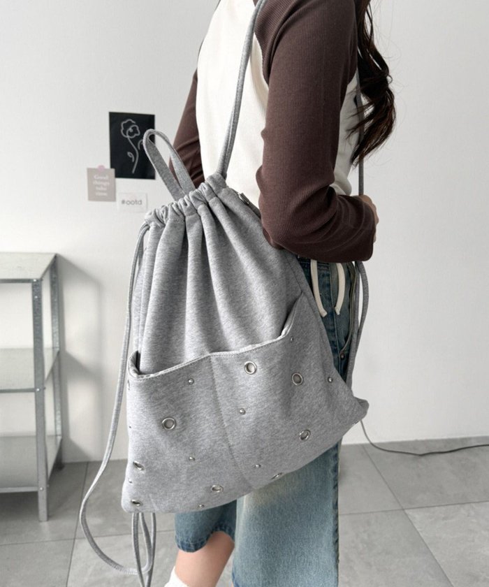 【ウィゴー/WEGO】のハトメデザインナップサック インテリア・キッズ・メンズ・レディースファッション・服の通販 founy(ファニー) https://founy.com/ ファッション Fashion レディースファッション Fashion for Women バッグ Bags キーホルダー Keychain, Key Holder スマホ Smartphone, Mobile Device フロント Front, Front Design ポケット Pocket, Pocket Detail リュック Backpack, Rucksack 夏 Summer 春 Spring S/S・春夏 SS, Spring/Summer, Warm Season |ID: prp329100004857782 ipo3291000000035872758