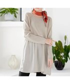 【ティアクラッセ/Tiaclasse】のヴィンテージサテンドッキングニットチュニック グレージュ|ID: prp329100004857785 ipo3291000000035872813