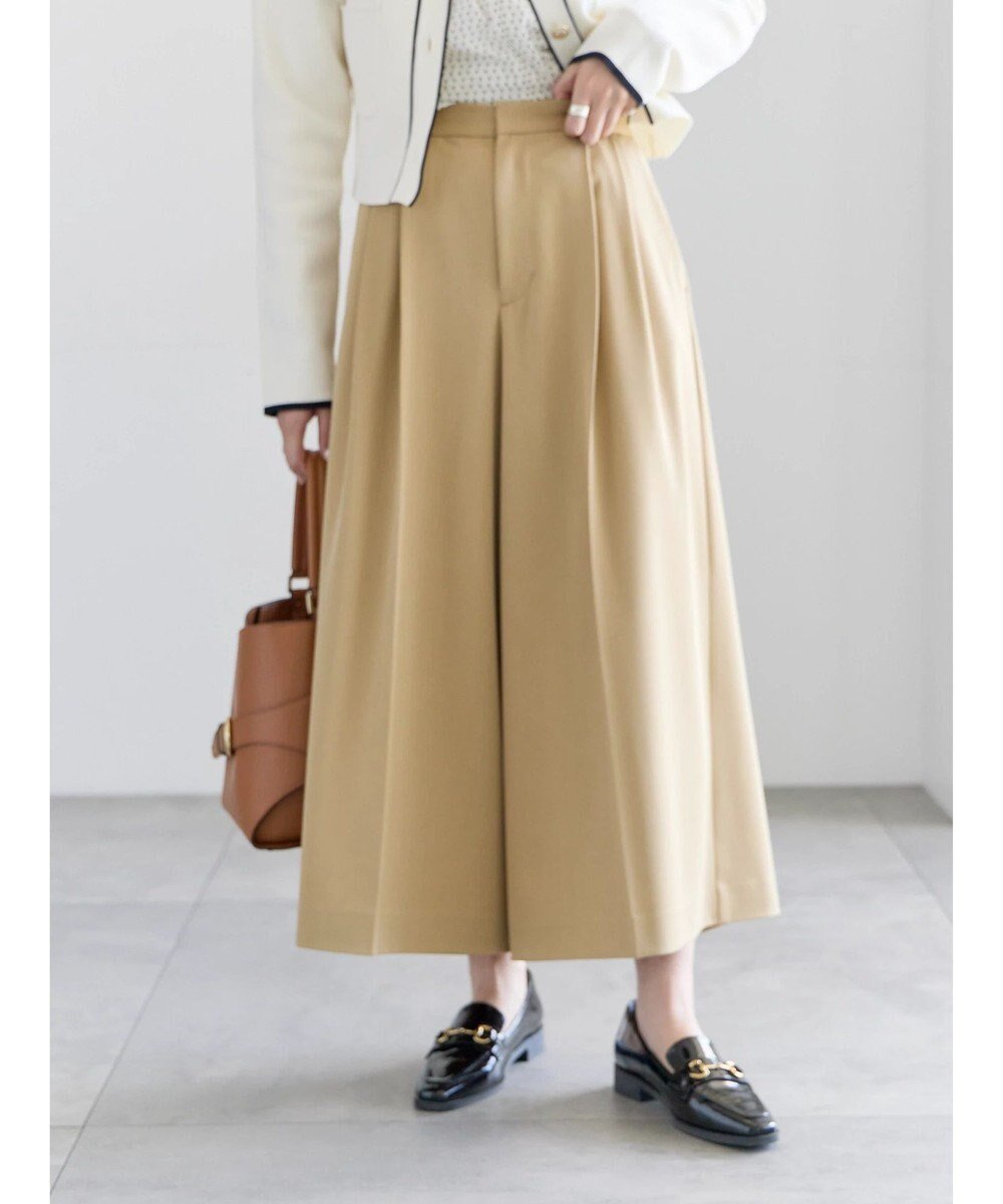 【テチチ/Te chichi】のフレアガウチョパンツ インテリア・キッズ・メンズ・レディースファッション・服の通販 founy(ファニー) 　ファッション　Fashion　レディースファッション　Fashion for Women　パンツ　Pants & Trousers　ガウチョパンツ　Gaucho Pants, Culottes　コンパクト　Compact, Small Size　バランス　Balance, Style Balance　フレア　Flare, Flared　リラックス　Relax, Relaxed Fit　夏　Summer　S/S・春夏　SS, Spring/Summer, Warm Season　A/W・秋冬　Autumn/Winter　ベージュ|ID: prp329100004857787 ipo3291000000035872851