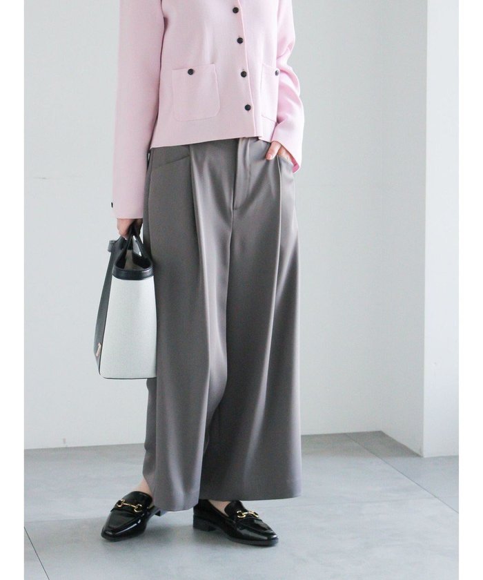 【テチチ/Te chichi】のタックポケットワイドクロップトパンツ インテリア・キッズ・メンズ・レディースファッション・服の通販 founy(ファニー) https://founy.com/ ファッション Fashion レディースファッション Fashion for Women パンツ Pants & Trousers おすすめ Recommended / Our Picks クロップド Cropped, Short Length フロント Front, Front Design ワイド Wide, Wide Fit 夏 Summer S/S・春夏 SS, Spring/Summer, Warm Season A/W・秋冬 Autumn/Winter |ID: prp329100004857792 ipo3291000000035872935