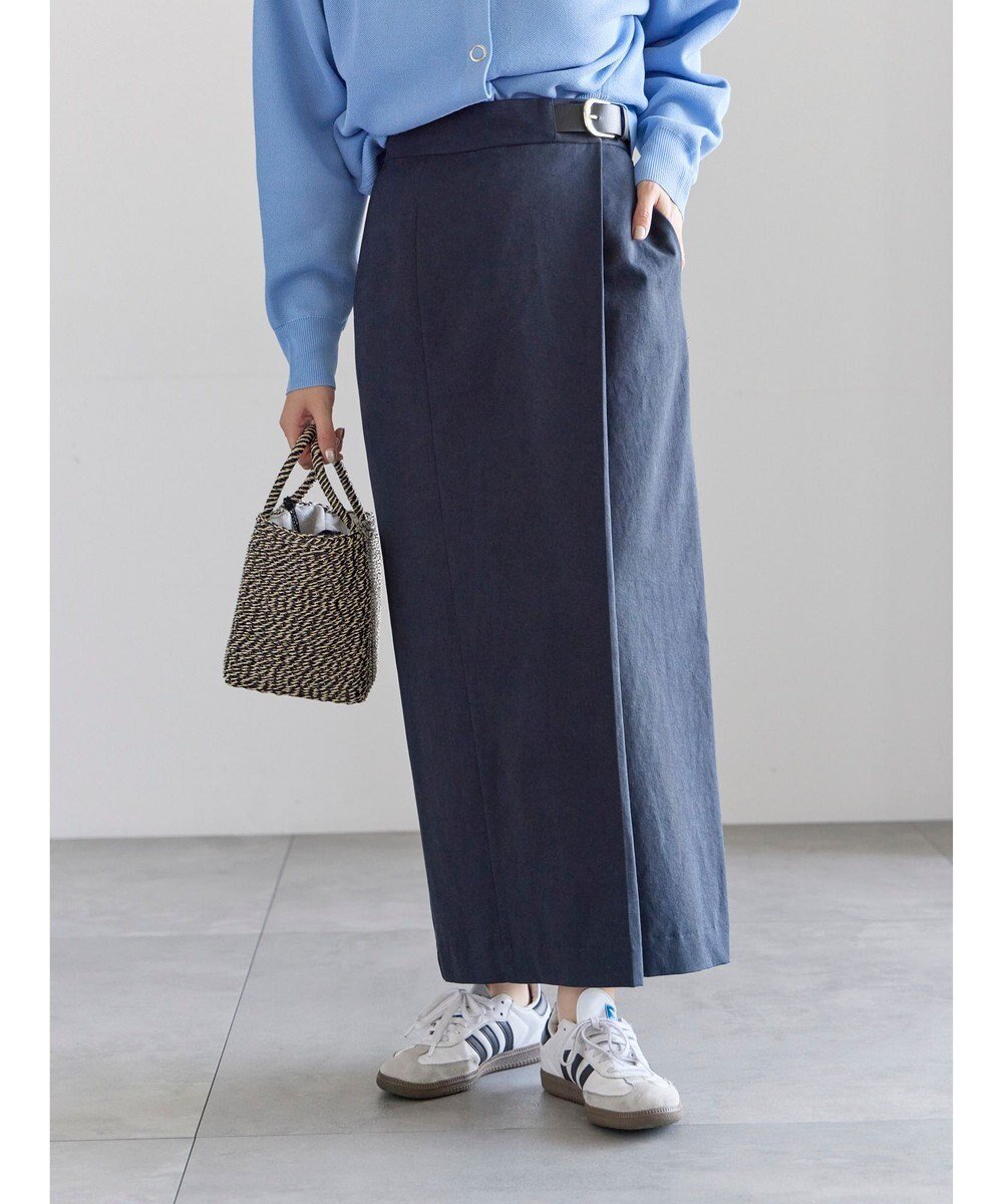 【テチチ/Te chichi】のサイドベルトチノタイトスカート インテリア・キッズ・メンズ・レディースファッション・服の通販 founy(ファニー) ファッション Fashion レディースファッション Fashion for Women スカート Skirts ベルト&ウエストマーク Belts & Waist Accessories カットソー Cut and Sewn Top タイトスカート Pencil Skirt, Tight Skirt ラップ Wrap, Wrap Design 夏 Summer S/S・春夏 SS, Spring/Summer, Warm Season A/W・秋冬 Autumn/Winter ネイビー|ID: prp329100004857793 ipo3291000000035872959