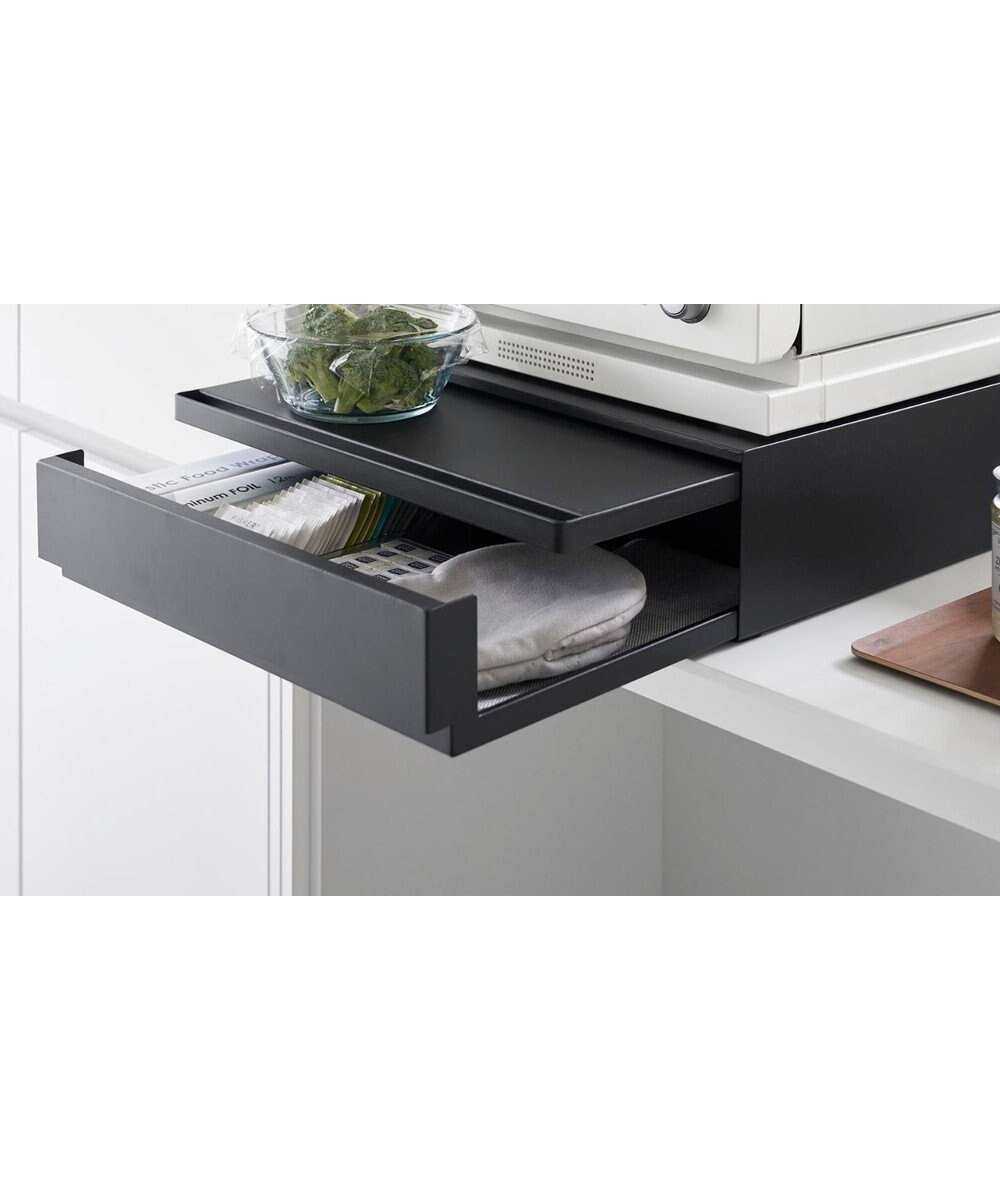 【タワー/tower】のツーウェイ キッチン家電下引き出し スライドテーブル タワー ブラック 人気、トレンドファッション・服の通販 founy(ファニー) ファッション Fashion レディースファッション Fashion for Women テーブル Table, Dining Table ラップ Wrap, Wrap Design other-1|ID: prp329100004858004 ipo3291000000035887764