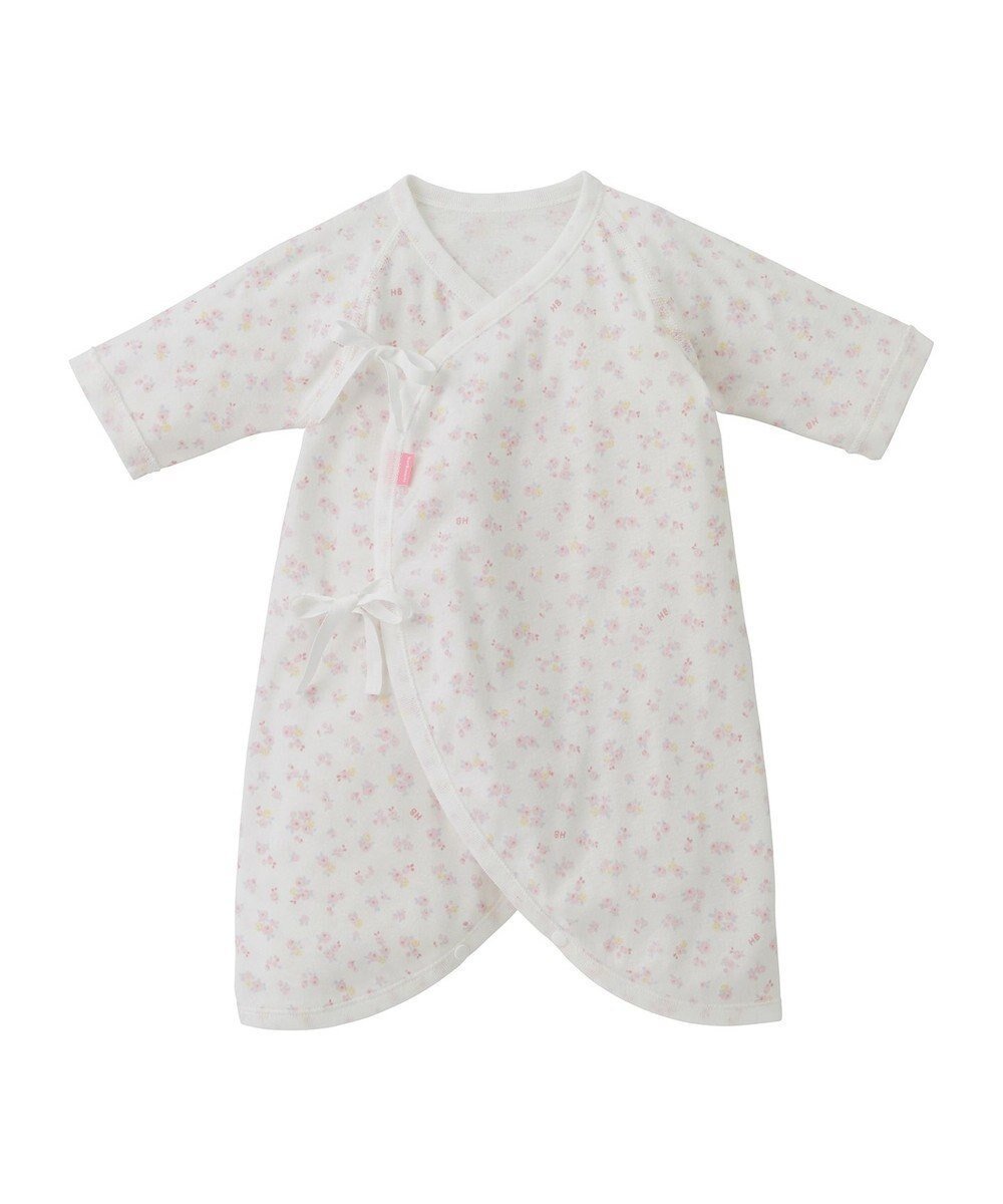 【ミキハウスホットビスケッツ/MIKI HOUSE HOT BISCUITS / KIDS】の【50-60cm】 フライス コンビ肌着 プリント柄 インテリア・キッズ・メンズ・レディースファッション・服の通販 founy(ファニー) 　ファッション　Fashion　キッズファッション　Fashion for Kids　コンビ　Combo, Combination Style　吸水　Absorbent, Quick-Dry　プリント　Print, Printed Pattern　おすすめ　Recommended / Our Picks　日本製　Made In Japan　ピンク|ID: prp329100004858006 ipo3291000000035887819