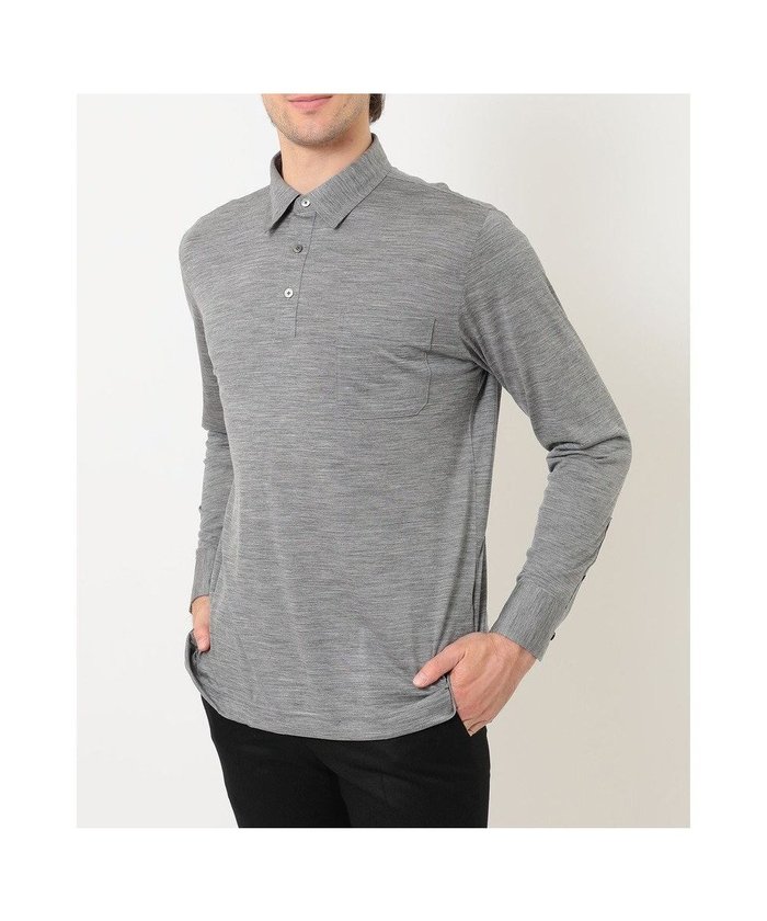 【ダックス/DAKS / MEN】のウール長袖ポロシャツ インテリア・キッズ・メンズ・レディースファッション・服の通販 founy(ファニー) https://founy.com/ ファッション Fashion メンズファッション Fashion for Men トップス・カットソー Cut & Sew Tops メンズシャツ Shirts ポロシャツ / きれいめカジュアルスタイル Polo Shirts イタリア Italy シンプル Simple, Minimal スーツ Suit, Formalwear ビジネス 仕事 通勤 Business / Work / Commuting ポロシャツ Polo Shirt, Collared Tee 冬 Winter / This Winter 夏 Summer S/S・春夏 SS, Spring/Summer, Warm Season A/W・秋冬 Autumn/Winter 長袖 Long Sleeve, Full Sleeve |ID: prp329100004858017 ipo3291000000035888042