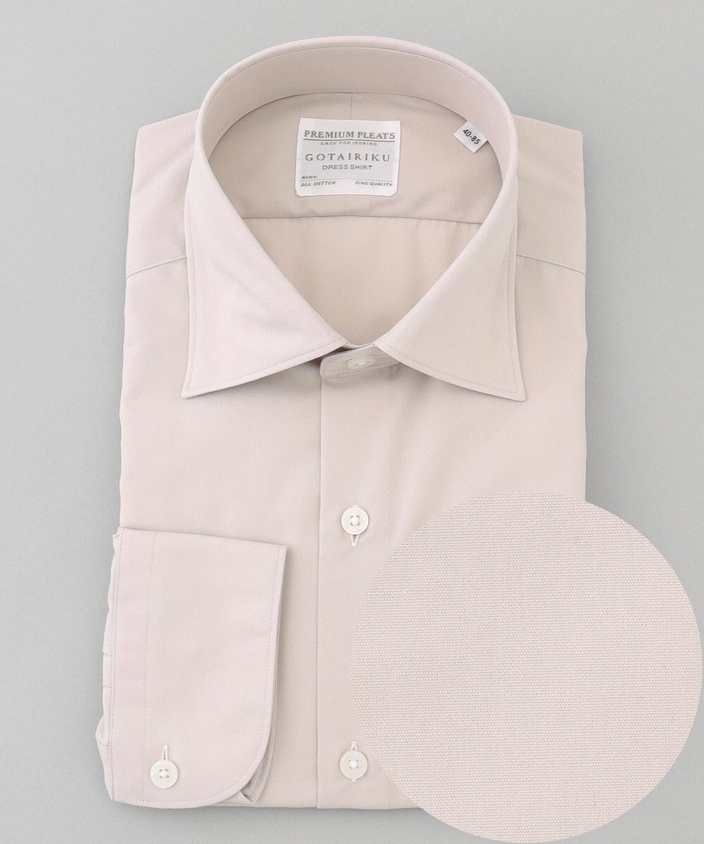 【五大陸/gotairiku / MEN】の【形態安定】PREMIUMPLEATS_セミワイドカラー 通年ドレスシャツ(カラー ストライプ) 人気、トレンドファッション・服の通販 founy(ファニー) 　ファッション　Fashion　メンズファッション　Fashion for Men　トップス・カットソー　Cut & Sew Tops　メンズシャツ　Shirts　イタリア　Italy　エレガント 上品　Elegant　クラシック　Classic, Timeless Style　ストライプ　Stripe, Striped Pattern　スーピマ　Supima, Premium Cotton　ドレス　Dress, One-Piece　定番　Standard, Basic Item　フランス　France, French　レギュラー　Regular, Standard Fit　ワイド　Wide, Wide Fit　A/W・秋冬　Autumn/Winter　S/S・春夏　SS, Spring/Summer, Warm Season　夏　Summer　 other-1|ID: prp329100004858028 ipo3291000000035888453