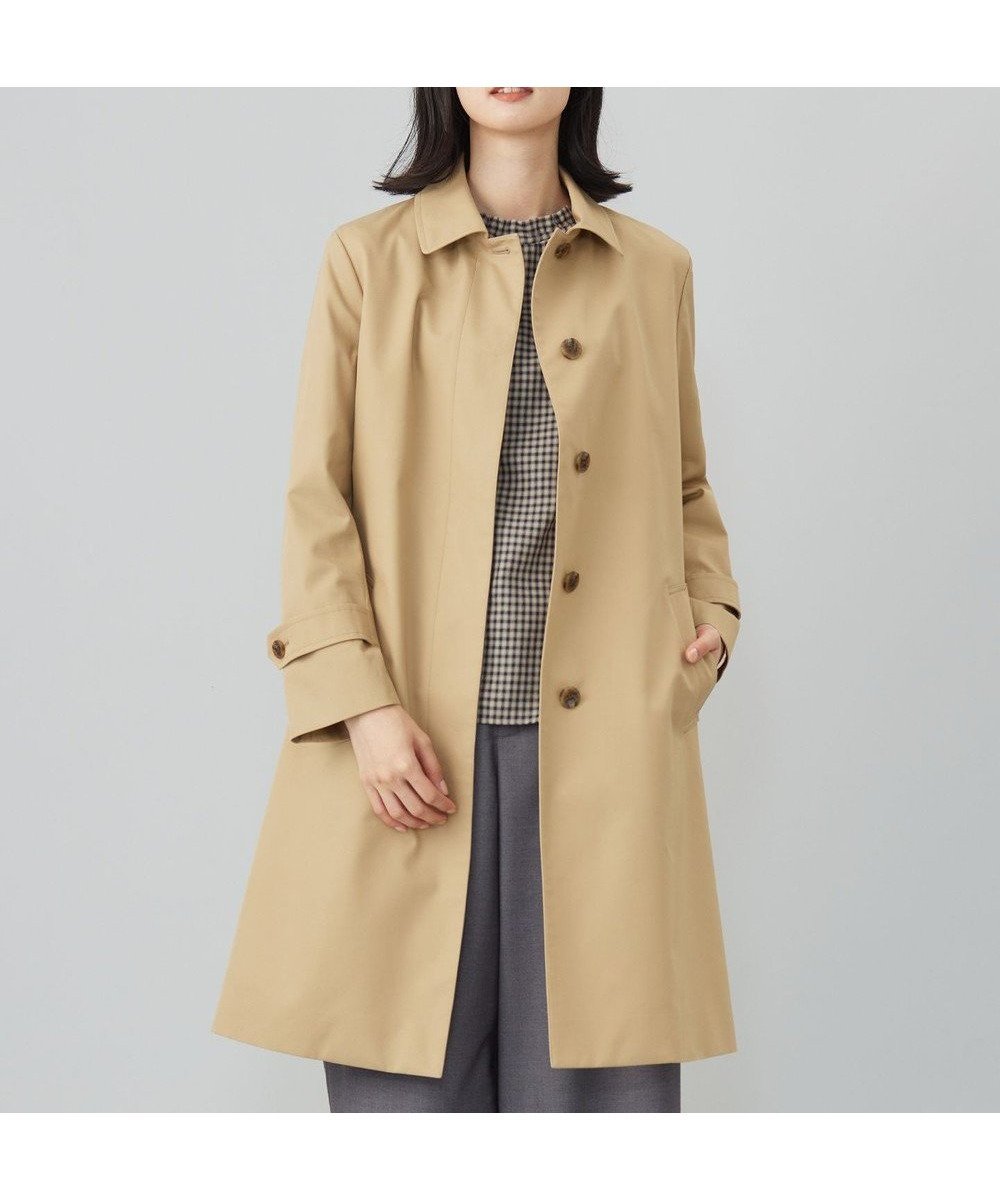 【ジェイ プレス/J.PRESS】のコンパクトギャバ ステンカラーコート 人気、トレンドファッション・服の通販 founy(ファニー) 　ファッション　Fashion　レディースファッション　Fashion for Women　アウター　Coat / Outerwear Collection　コート・ロングコート・ピーコート　Long Coats, Peacoats & More　レディースジャケット・軽アウター　Jackets　インド　Indian Textile　エレガント 上品　Elegant　秋　Autumn　シンプル　Simple, Minimal　ジャケット　Jacket, Outerwear　チェック　Check, Plaid, Tartan　ドレープ　Drape, Draping Fabric　定番　Standard, Basic Item　ベーシック　Basic, Essential　ライナー　Liner, Inner Layer　A/W・秋冬　Autumn/Winter　 other-1|ID: prp329100004858031 ipo3291000000035888608