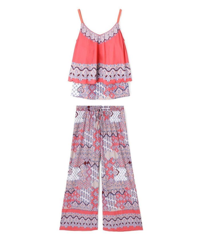 【三愛水着楽園/San-ai Resort】のロングパンツセット水着 9M・11L 【Coral veil(コーラルヴェール)】 インテリア・キッズ・メンズ・レディースファッション・服の通販 founy(ファニー) https://founy.com/ ファッション Fashion レディースファッション Fashion for Women 水着 Swimwear レディース水着・ビーチウェア Swimwear & Beachwear エスニック Ethnic Style ショーツ Shorts, Short Pants セットアップ Set-Up, Coordinated Outfit パッチワーク Patchwork, Mixed Fabric ビーチ Beach, Seaside ボトム Bottoms, Lower Wear リラックス Relax, Relaxed Fit ロング Long, Long-Length 夏 Summer S/S・春夏 SS, Spring/Summer, Warm Season 水着 Swimsuit, Swimwear A/W・秋冬 Autumn/Winter |ID: prp329100004858035 ipo3291000000035888757