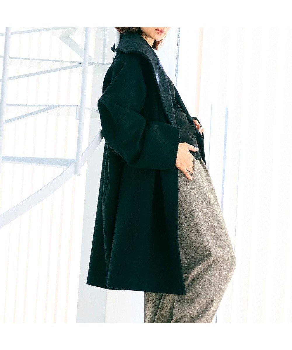 【ベイジ,/BEIGE,】の【WEB限定】BORNIOL / ビックカラーコクーンコート インテリア・キッズ・メンズ・レディースファッション・服の通販 founy(ファニー) 　ファッション　Fashion　レディースファッション　Fashion for Women　アウター　Coat / Outerwear Collection　コート・ロングコート・ピーコート　Long Coats, Peacoats & More　レディースジャケット・軽アウター　Jackets　ジャケット　Jacket, Outerwear　A/W・秋冬　Autumn/Winter　Black|ID: prp329100004858039 ipo3291000000035888826