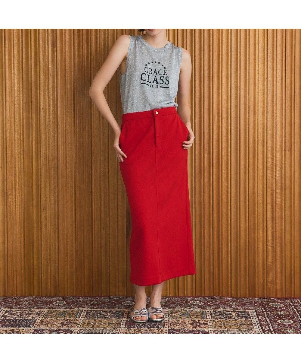 【グレース コンチネンタル/GRACE CONTINENTAL】のトリアセペンシルラインスカート 人気、トレンドファッション・服の通販 founy(ファニー) 　ファッション　Fashion　レディースファッション　Fashion for Women　スカート　Skirts　おすすめ　Recommended / Our Picks　ストレッチ　Stretch, Stretchy Fabric　スマート　Smart, Elegant　スリット　Slit, Slit Detail　セットアップ　Set-Up, Coordinated Outfit　フラット　Flat, Flat Shoes　夏　Summer　春　Spring　S/S・春夏　SS, Spring/Summer, Warm Season　 other-1|ID: prp329100004858052 ipo3291000000035889162