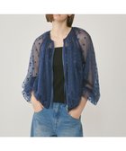 【グレース コンチネンタル/GRACE CONTINENTAL】のチュールノーカラーブルゾン ブルー|ID: prp329100004858065 ipo3291000000035889493