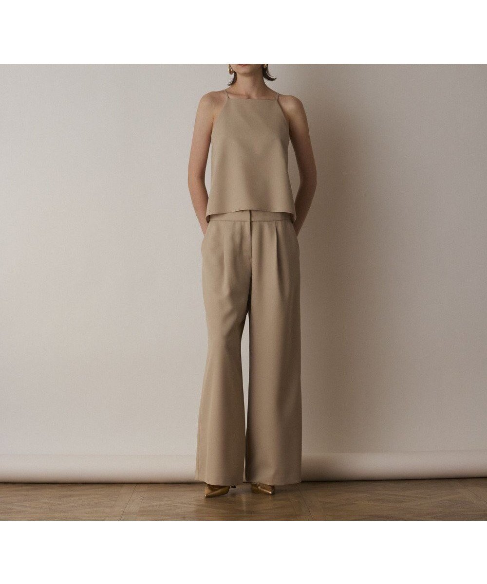 【グレース コンチネンタル/GRACE CONTINENTAL】のキャミ付レイヤードパンツ 人気、トレンドファッション・服の通販 founy(ファニー) 　ファッション　Fashion　レディースファッション　Fashion for Women　パンツ　Pants & Trousers　おすすめ　Recommended / Our Picks　アメリカン　American Style　オックス　Oxford Fabric　キャミ　Camisole, Cami Top　キャミソール　Camisole, Spaghetti Strap Top　ジャケット　Jacket, Outerwear　スタイリッシュ　Stylish, Fashionable　スリーブ　Sleeve, Long Sleeve / Short Sleeve　セットアップ　Set-Up, Coordinated Outfit　リラックス　Relax, Relaxed Fit　ワイド　Wide, Wide Fit　夏　Summer　春　Spring　S/S・春夏　SS, Spring/Summer, Warm Season　 other-1|ID: prp329100004858076 ipo3291000000035889786