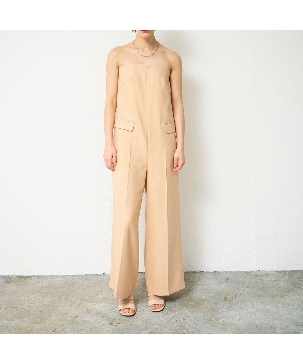 【グレース コンチネンタル/GRACE CONTINENTAL】のリネンタッチビスチェサロペ 人気、トレンドファッション・服の通販 founy(ファニー) 　ファッション　Fashion　レディースファッション　Fashion for Women　トップス・カットソー　Cut & Sew Tops　ビスチェ　Bustiers & Corset Tops / Layered Bustier Style　ワンピース　Dresses　オールインワン・ワンピース　Dresses and Jumpsuits　サロペット&オールインワン　Dungarees & Jumpsuit Styles　春　Spring　サロペット　Overalls, Salopette　ジャケット　Jacket, Outerwear　セットアップ　Set-Up, Coordinated Outfit　センター　Center, Center Line　定番　Standard, Basic Item　マニッシュ　Mannish, Boyish　リネン　Linen, Linen Fabric　S/S・春夏　SS, Spring/Summer, Warm Season　夏　Summer　 other-1|ID: prp329100004858116 ipo3291000000035890548