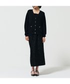 【グレース コンチネンタル/GRACE CONTINENTAL】のフリンジジャガードタイトスカート ブラック|ID: prp329100004858118 ipo3291000000035890567