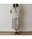 【グレース コンチネンタル/GRACE CONTINENTAL】のフィルムヤーンニットベスト ホワイト|ID: prp329100004858136 ipo3291000000035890801