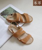 【ポインター/Pointer】の本革 バックストラップサンダル キャメル|ID: prp329100004858161 ipo3291000000035891329