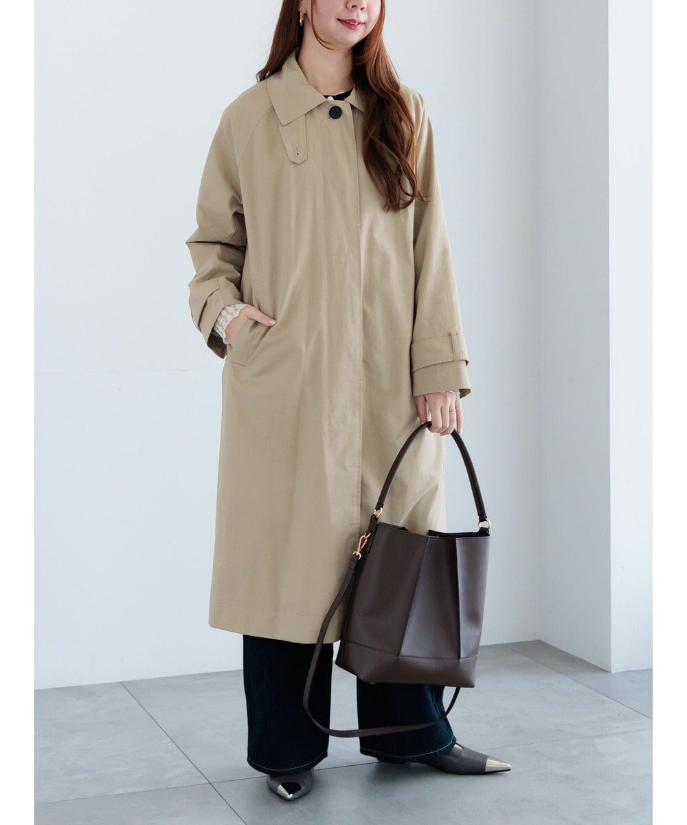 【テチチ/Te chichi】のステンカラーコート インテリア・キッズ・メンズ・レディースファッション・服の通販 founy(ファニー) 　ファッション　Fashion　レディースファッション　Fashion for Women　アウター　Coat / Outerwear Collection　コート・ロングコート・ピーコート　Long Coats, Peacoats & More　レディースジャケット・軽アウター　Jackets　ジャケット　Jacket, Outerwear　フロント　Front, Front Design　夏　Summer　S/S・春夏　SS, Spring/Summer, Warm Season　A/W・秋冬　Autumn/Winter　防寒　Cold Protection, Winter-Ready　ベージュ|ID: prp329100004858216 ipo3291000000035892980