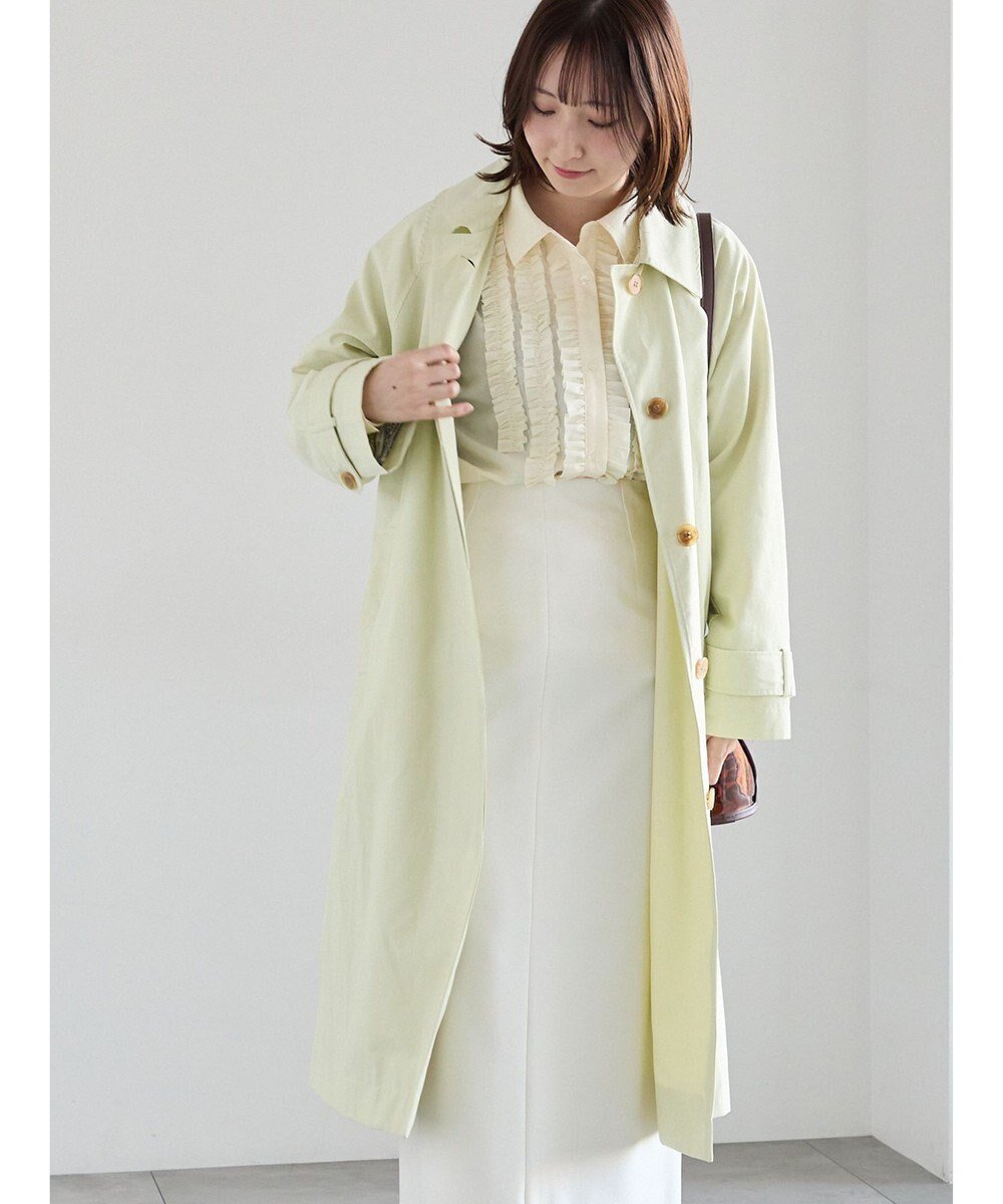 【テチチ/Te chichi】のステンカラーコート インテリア・キッズ・メンズ・レディースファッション・服の通販 founy(ファニー) 　ファッション　Fashion　レディースファッション　Fashion for Women　アウター　Coat / Outerwear Collection　コート・ロングコート・ピーコート　Long Coats, Peacoats & More　レディースジャケット・軽アウター　Jackets　ジャケット　Jacket, Outerwear　フロント　Front, Front Design　夏　Summer　S/S・春夏　SS, Spring/Summer, Warm Season　A/W・秋冬　Autumn/Winter　防寒　Cold Protection, Winter-Ready　ピスタチオ|ID: prp329100004858216 ipo3291000000035892982