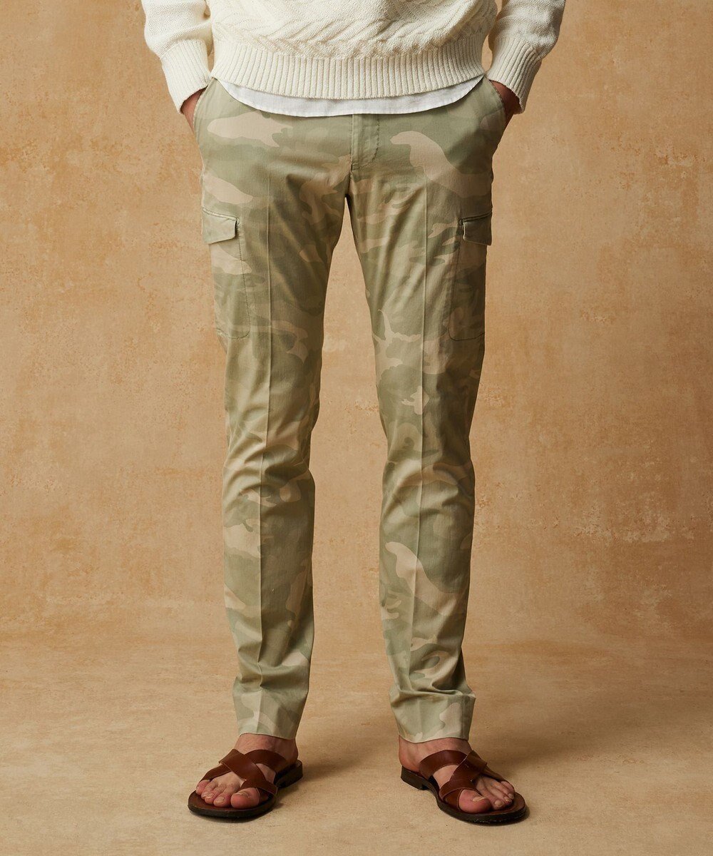 【ジョセフ アブード/JOSEPH ABBOUD / MEN】の【イタリア素材/製品染め/ウエストも伸びる!】迷彩ガーメンドダイ パンツ 人気、トレンドファッション・服の通販 founy(ファニー) 　ファッション　Fashion　メンズファッション　Fashion for Men　ボトムス　Bottoms　イタリア　Italy　春　Spring　サテン　Satin, Glossy Fabric　ストレッチ　Stretch, Stretchy Fabric　プリント　Print, Printed Pattern　S/S・春夏　SS, Spring/Summer, Warm Season　夏　Summer　 other-1|ID: prp329100004858381 ipo3291000000035908818
