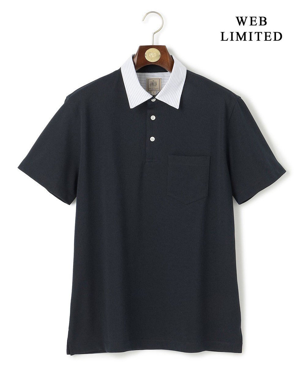 【ジェイ プレス/J.PRESS / MEN】のクールビズの頼れる味方【WEB限定】【ビジネス対応 / 吸水速乾】カノコインレイ ポロシャツ インテリア・キッズ・メンズ・レディースファッション・服の通販 founy(ファニー) 　ファッション　Fashion　メンズファッション　Fashion for Men　トップス・カットソー　Cut & Sew Tops　メンズシャツ　Shirts　ポロシャツ / きれいめカジュアルスタイル　Polo Shirts　インナー　Innerwear　春　Spring　ギャザー　Gathered, Ruffled　吸水　Absorbent, Quick-Dry　鹿の子　Piqué, Kanoko Fabric　シャンブレー　Chambray, Denim-Like Fabric　ジャケット　Jacket, Outerwear　ストライプ　Stripe, Striped Pattern　ストレート　Straight, Straight Cut　バランス　Balance, Style Balance　フィット　Fit, Slim Fit　ポロシャツ　Polo Shirt, Collared Tee　ヨーク　Yoke, Yoke Design　ラウンド　Round, Round Neck　レギュラー　Regular, Standard Fit　S/S・春夏　SS, Spring/Summer, Warm Season　おすすめ　Recommended / Our Picks　夏　Summer　ビジネス 仕事 通勤　Business / Work / Commuting　ネイビー系|ID: prp329100004858398 ipo3291000000035909121