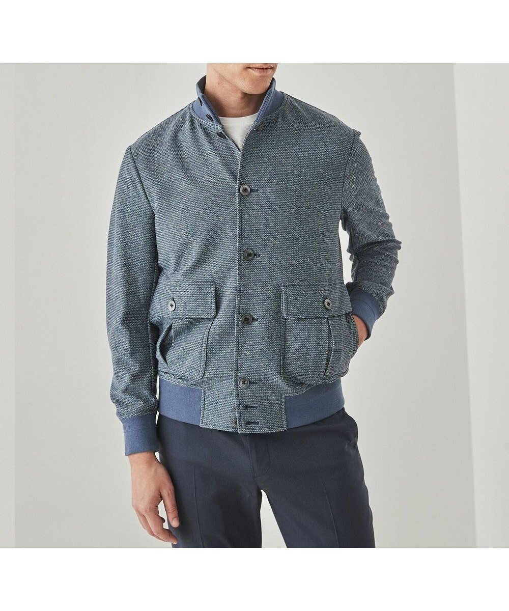 【五大陸/gotairiku / MEN】の新作【ストレッチ/洗える/吸水速乾】ノルマンディーリネン A-1ブルゾン インテリア・キッズ・メンズ・レディースファッション・服の通販 founy(ファニー) 　ファッション　Fashion　メンズファッション　Fashion for Men　アウター　Men's Coats Outerwear　ブルゾンジャケット / カジュアルアウター　Bomber Jackets & Blousons　ウォッシャブル　Machine Washable　ジャケット　Jacket, Outerwear　ストレッチ　Stretch, Stretchy Fabric　フレンチ　French, French Style　ブルゾン　Blouson, Bomber Jacket　リネン　Linen, Linen Fabric　エレガント 上品　Elegant　人気　Popular, Best Seller　吸水　Absorbent, Quick-Dry　夏　Summer　春　Spring　S/S・春夏　SS, Spring/Summer, Warm Season　洗える　Machine Washable　サックスブルー系8|ID: prp329100004858410 ipo3291000000035909399