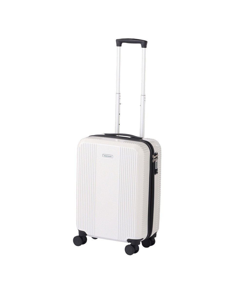 【エースバッグズアンドラゲッジ/ACE BAGS & LUGGAGE】のWorld Traveler ボトムベイ スーツケース 34リットル 2~3泊 3kg 機内持ち込みサイズ キャスターストッパー 双輪キャスター 06951 ワールドトラベラー キャリーケース インテリア・キッズ・メンズ・レディースファッション・服の通販 founy(ファニー) 　ファッション　Fashion　レディースファッション　Fashion for Women　スーツ　Business Suits & Workwear　スタイリッシュ　Stylish, Fashionable　ボトム　Bottoms, Lower Wear　旅行　Travel　スーツケース キャリーケース　Suitcase / Carry Case　ホワイトカーボン|ID: prp329100004858417 ipo3291000000035909549