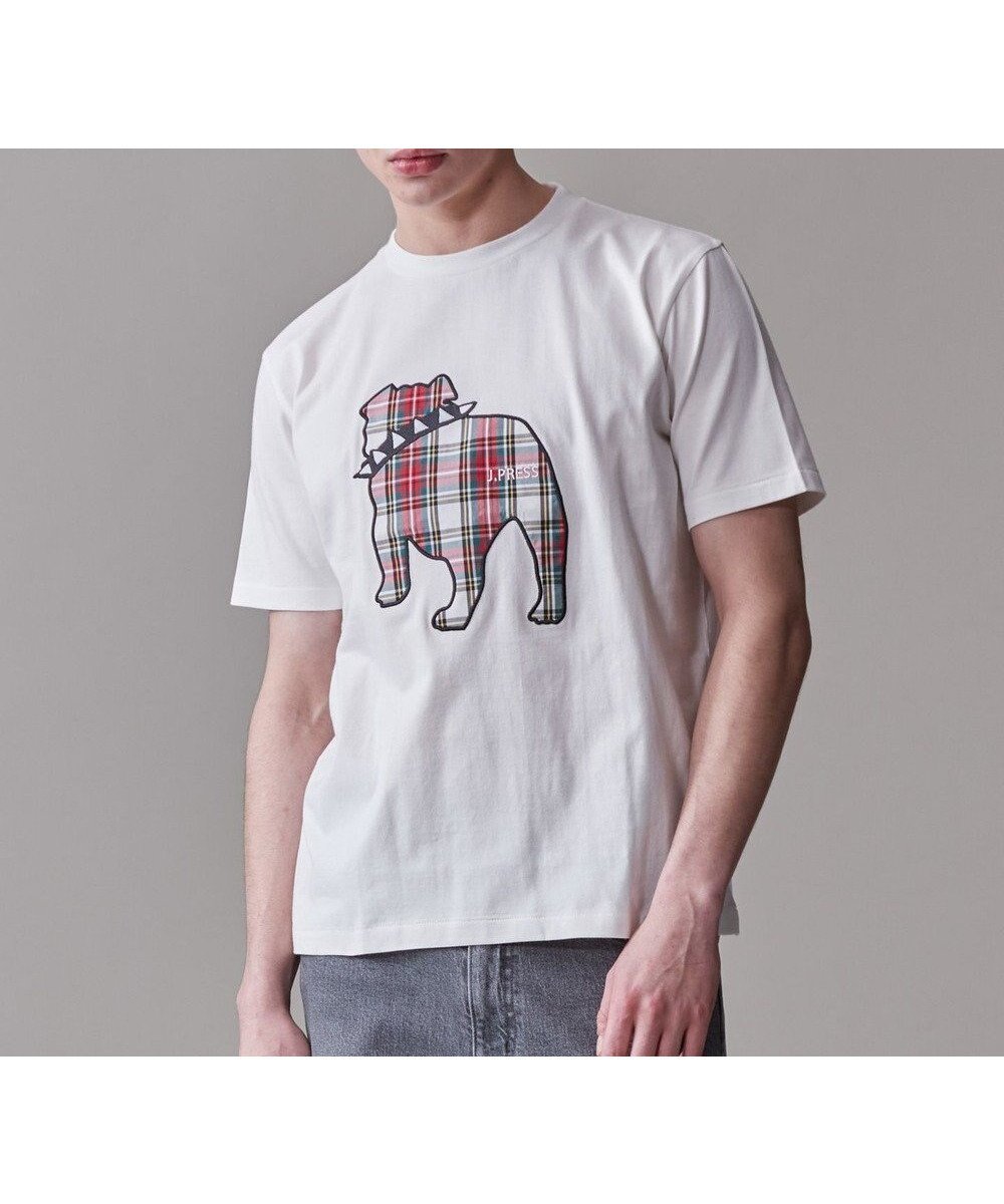 【ジェイ プレス/J.PRESS / MEN】の新色登場!【毎シーズン大好評】【UNISEX】ファブリックワッペン バックブルTシャツ インテリア・キッズ・メンズ・レディースファッション・服の通販 founy(ファニー) 　ファッション　Fashion　メンズファッション　Fashion for Men　トップス・カットソー　Cut & Sew Tops　メンズシャツ　Shirts　インナー　Innerwear　ヴィンテージ　Vintage Style　春　Spring　カットソー　Cut and Sewn Top　ジャケット　Jacket, Outerwear　チェック　Check, Plaid, Tartan　人気　Popular, Best Seller　ファブリック　Fabric, Textile　フィット　Fit, Slim Fit　フロント　Front, Front Design　羽織　Haori, Light Jacket　ユニセックス　Unisex, Genderless　レギュラー　Regular, Standard Fit　S/S・春夏　SS, Spring/Summer, Warm Season　夏　Summer　ホワイト系|ID: prp329100004858418 ipo3291000000035909646