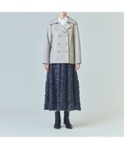 【グレース コンチネンタル/GRACE CONTINENTAL】のラムレザーPコート グレー|ID: prp329100004858431 ipo3291000000035909829